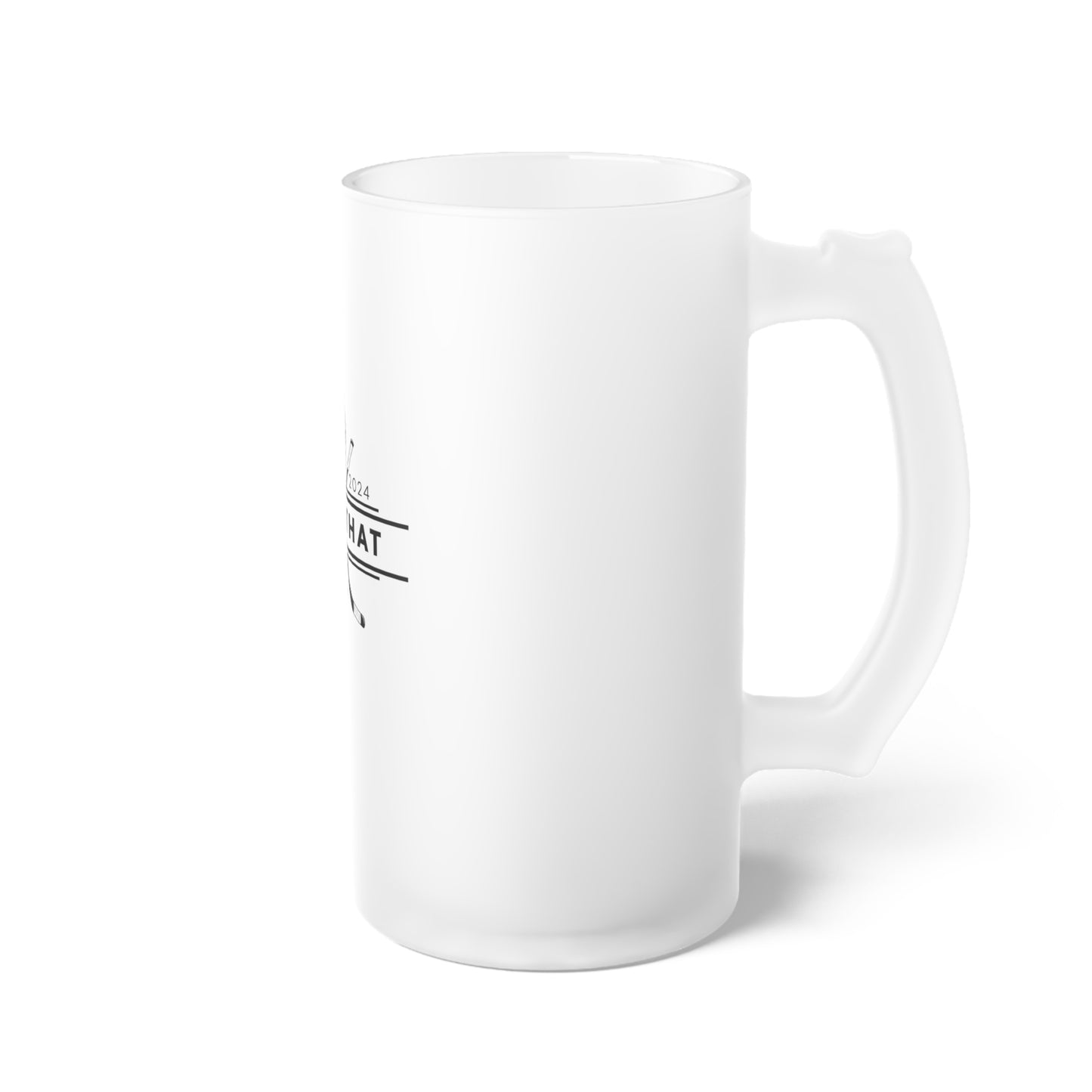 PUCK THAT Frosted Glass Beer Mug