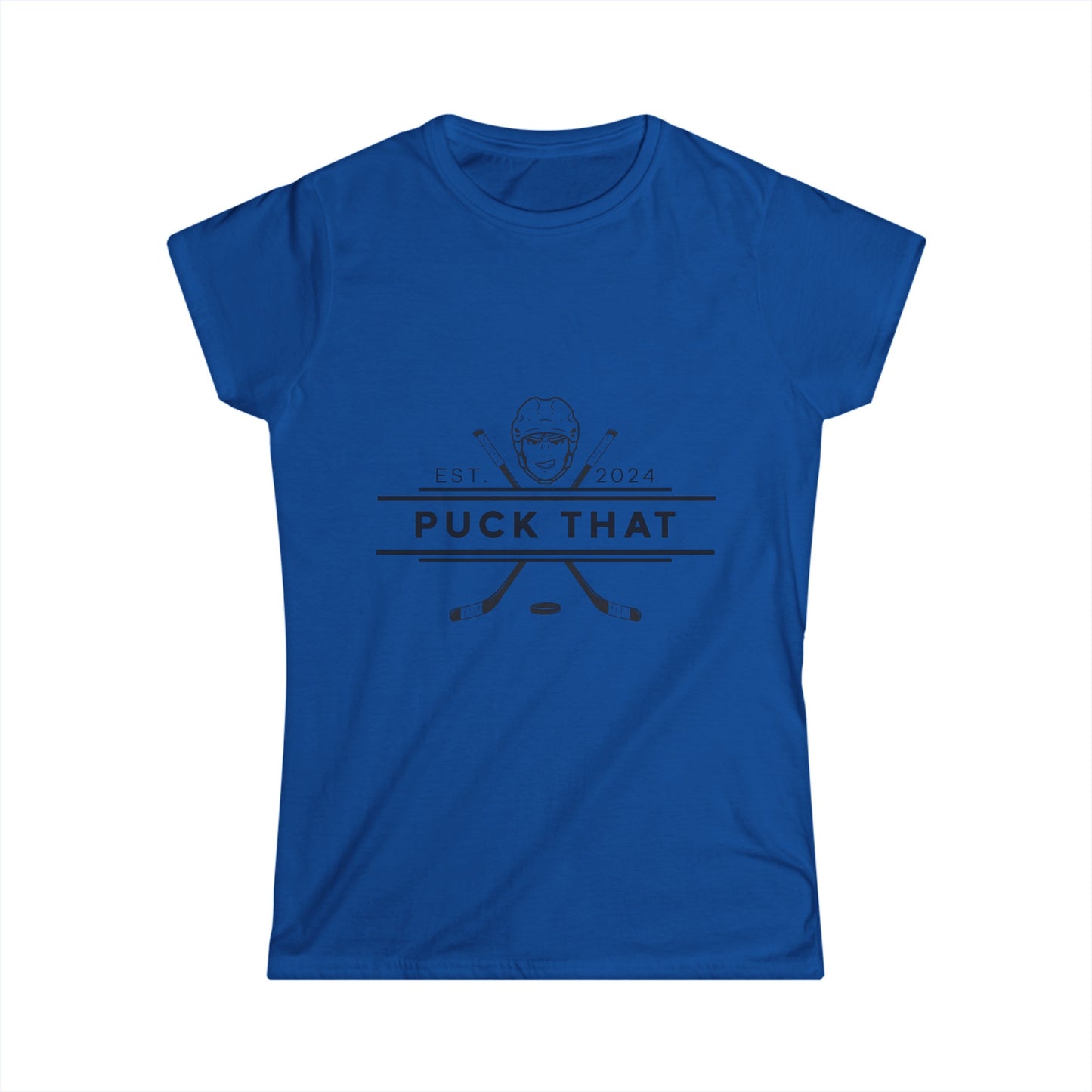 PUCK THAT Women's Soft Style Tee - Black Logo