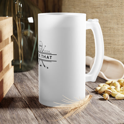 PUCK THAT Frosted Glass Beer Mug