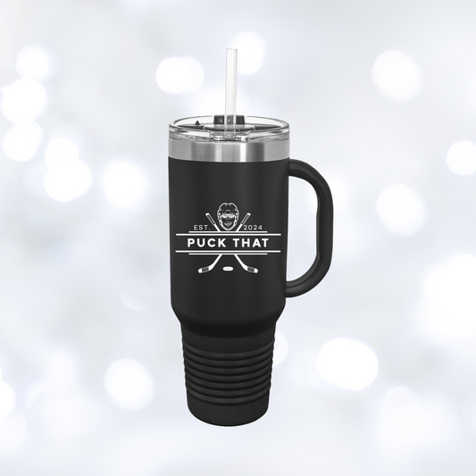 PUCK THAT Insulated Travel Mug, 40oz