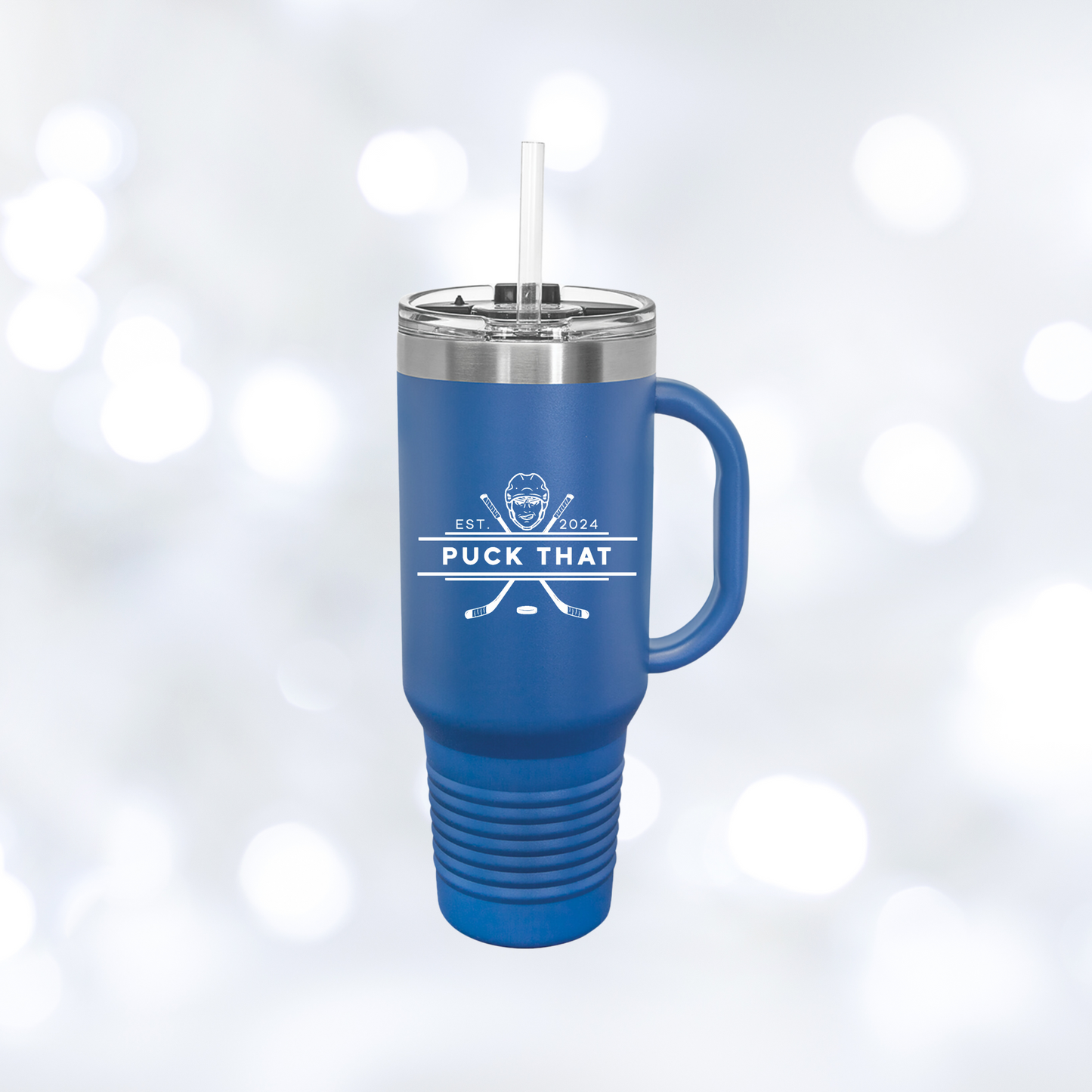 PUCK THAT Insulated Travel Mug, 40oz