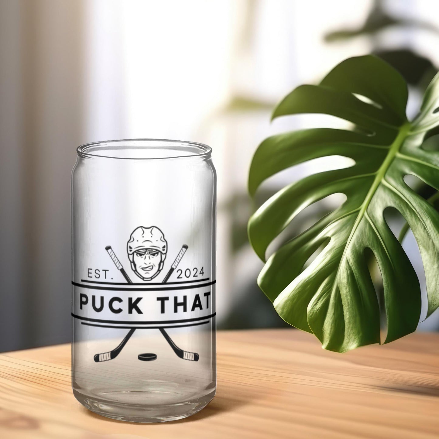 PUCK THAT Soda Can Glass